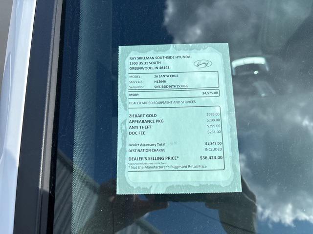 new 2026 Hyundai SANTA CRUZ car, priced at $33,825