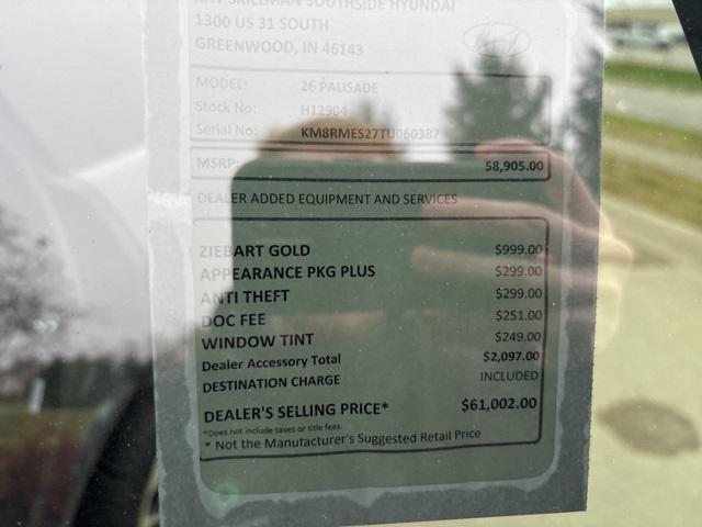 new 2026 Hyundai Palisade car, priced at $58,905