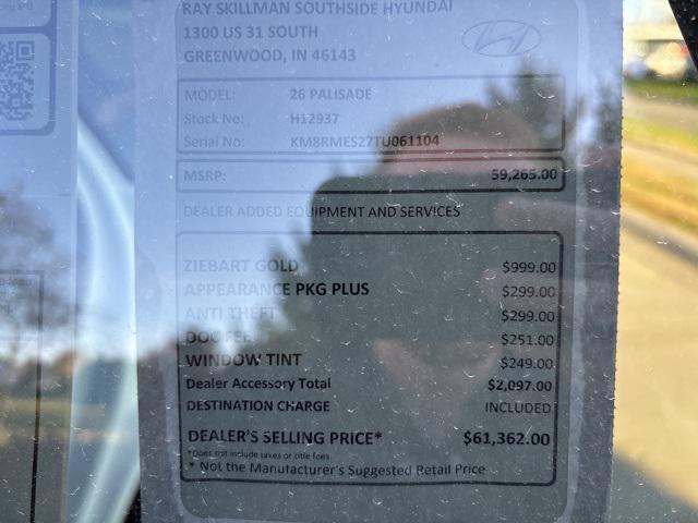 new 2026 Hyundai Palisade car, priced at $59,265