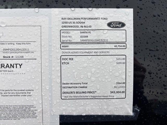 used 2025 Hyundai Santa Fe car, priced at $43,304