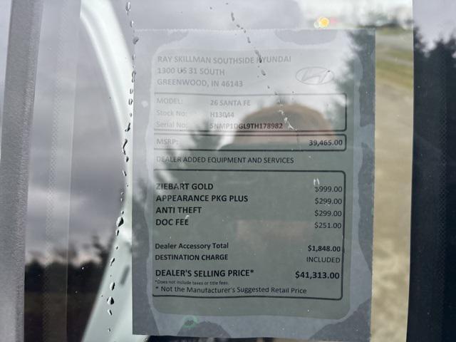 new 2026 Hyundai Santa Fe car, priced at $38,043