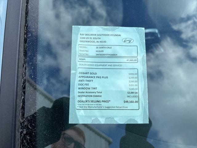 new 2026 Hyundai SANTA CRUZ car, priced at $43,840