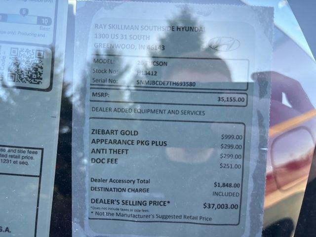 new 2026 Hyundai Tucson car, priced at $35,155