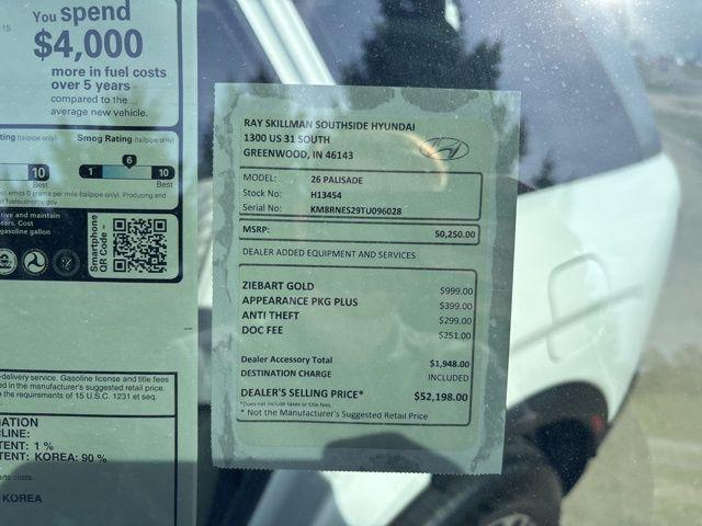 new 2026 Hyundai Palisade car, priced at $50,250