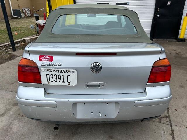 used 2002 Volkswagen Cabrio car, priced at $3,450