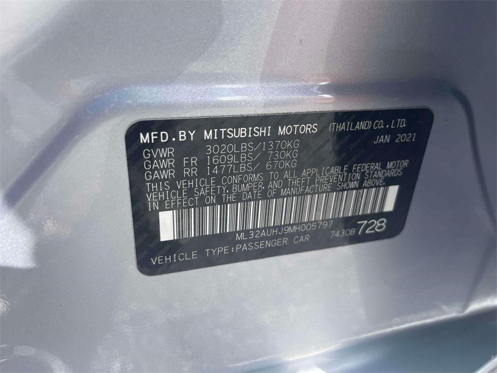 used 2021 Mitsubishi Mirage car, priced at $9,400