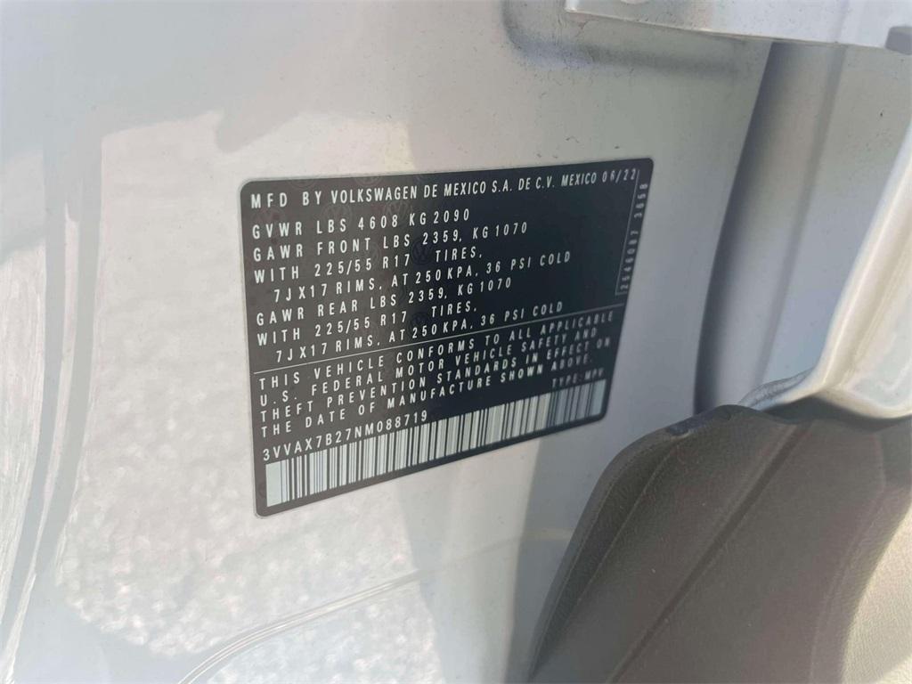 used 2022 Volkswagen Taos car, priced at $18,500