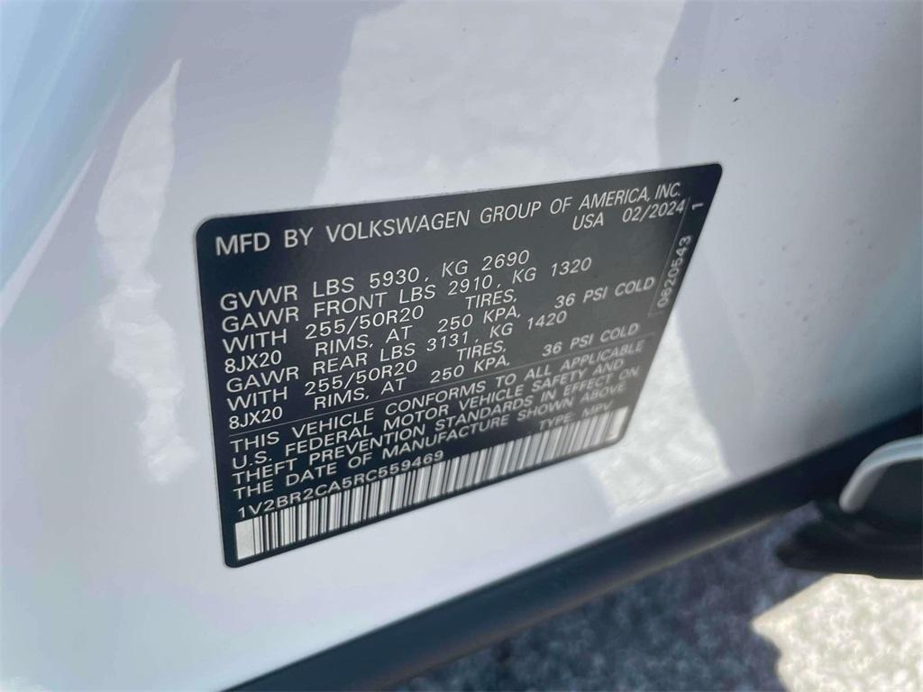 new 2024 Volkswagen Atlas car, priced at $47,891