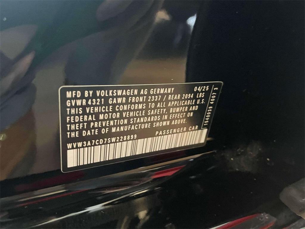 new 2025 Volkswagen Golf GTI car, priced at $39,765