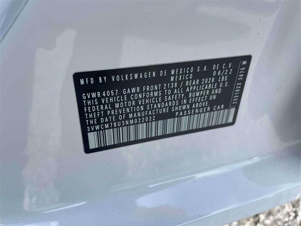 used 2022 Volkswagen Jetta car, priced at $16,250
