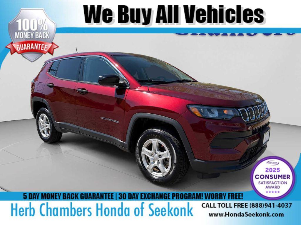 used 2022 Jeep Compass car, priced at $21,467
