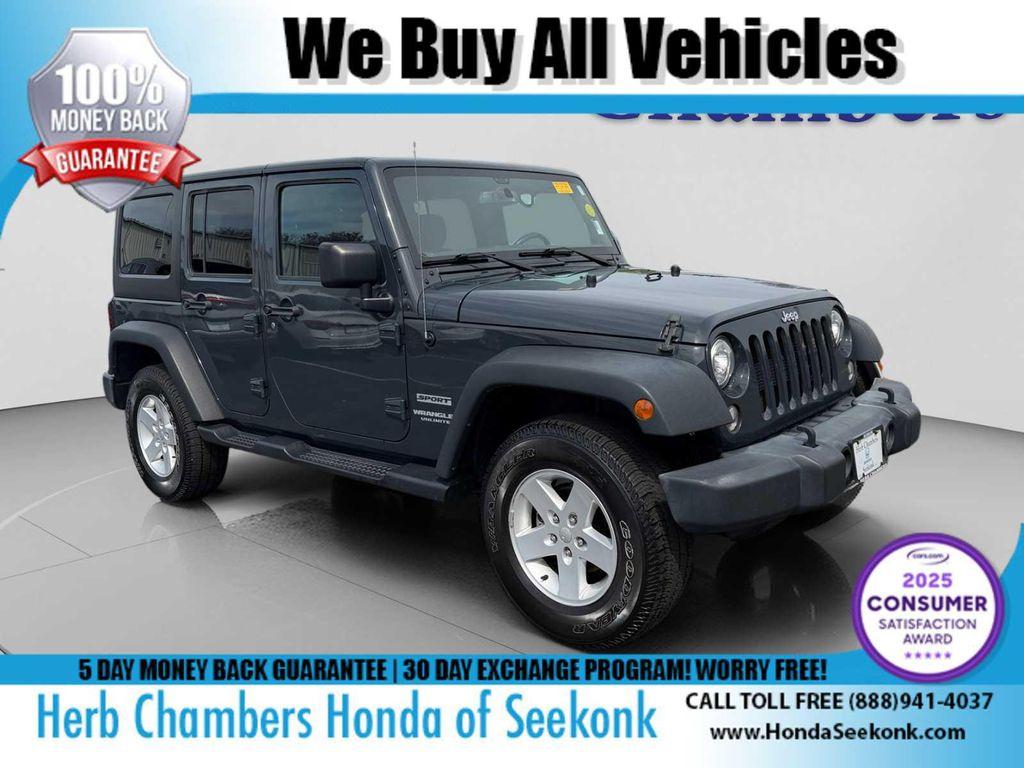 used 2017 Jeep Wrangler Unlimited car, priced at $12,847