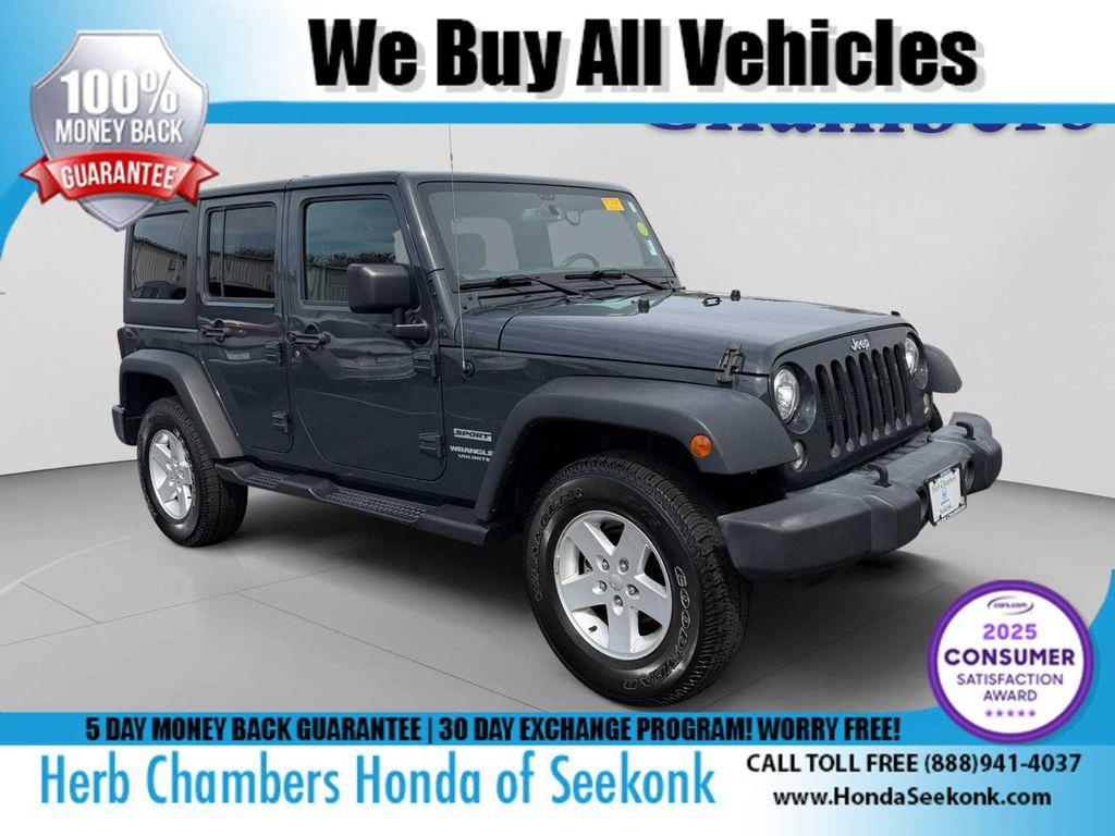 used 2017 Jeep Wrangler Unlimited car, priced at $12,847