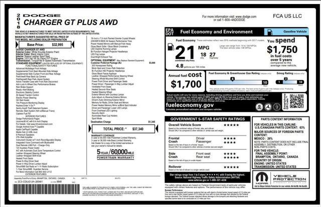 used 2018 Dodge Charger car, priced at $18,995