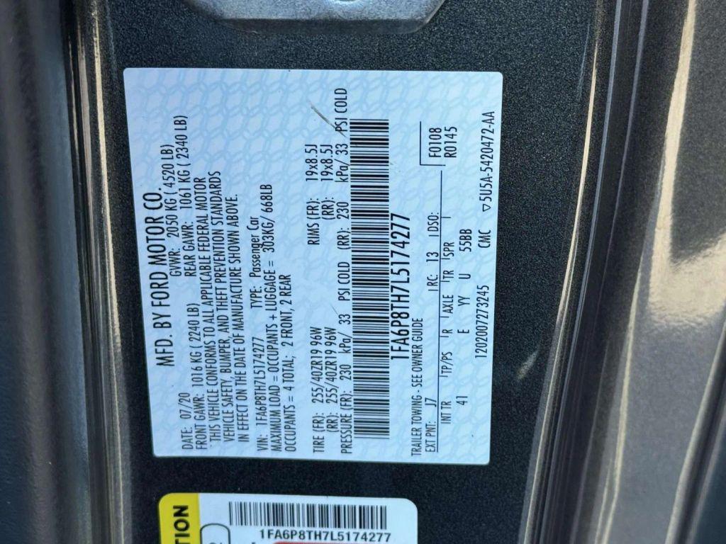 used 2020 Ford Mustang car, priced at $22,990