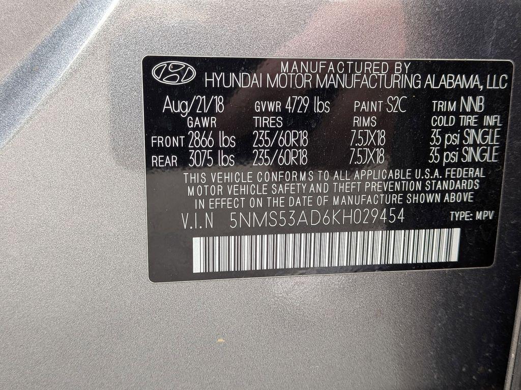 used 2019 Hyundai Santa Fe car, priced at $16,598