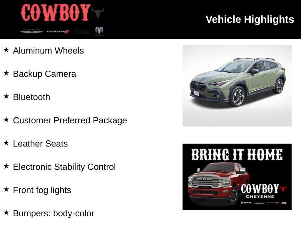 used 2024 Subaru Crosstrek car, priced at $27,695