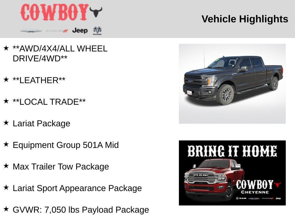 used 2019 Ford F-150 car, priced at $36,495