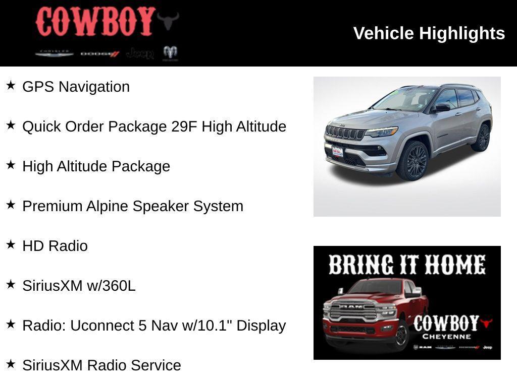 used 2023 Jeep Compass car, priced at $26,195