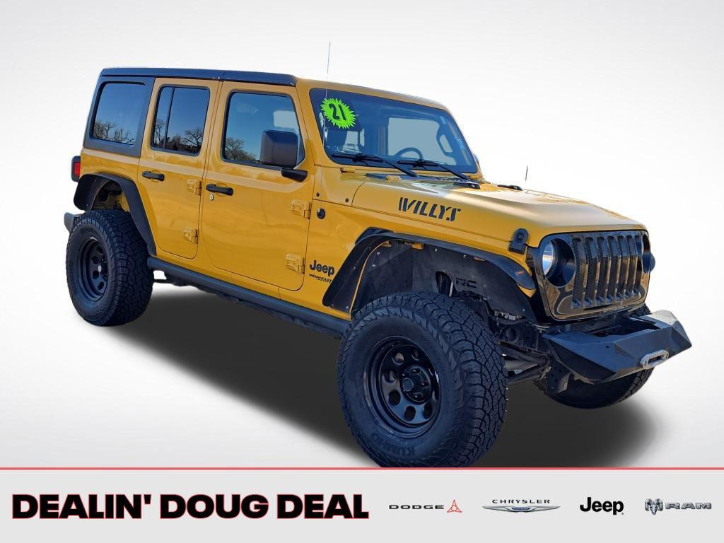 used 2021 Jeep Wrangler Unlimited car, priced at $29,495