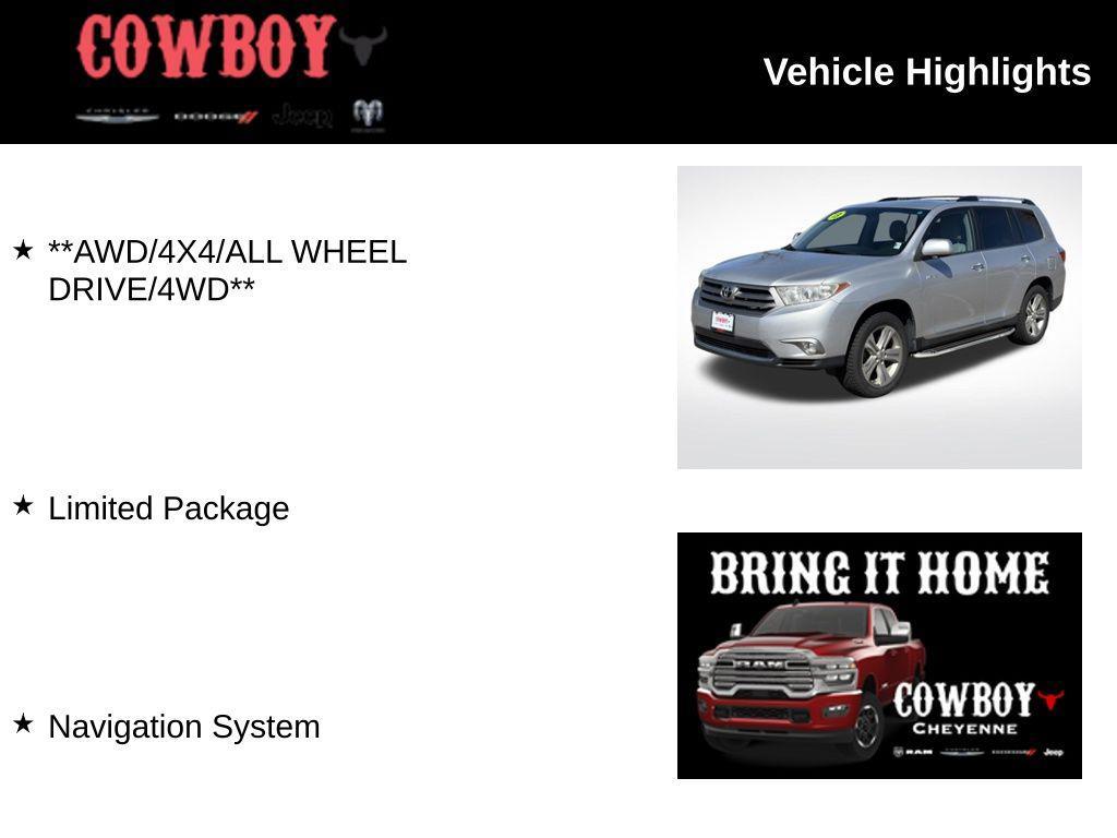 used 2013 Toyota Highlander car, priced at $17,295