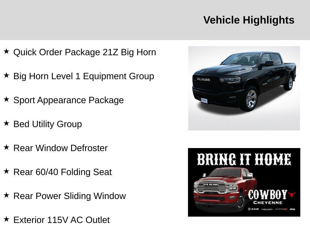 new 2025 Ram 1500 car, priced at $50,469