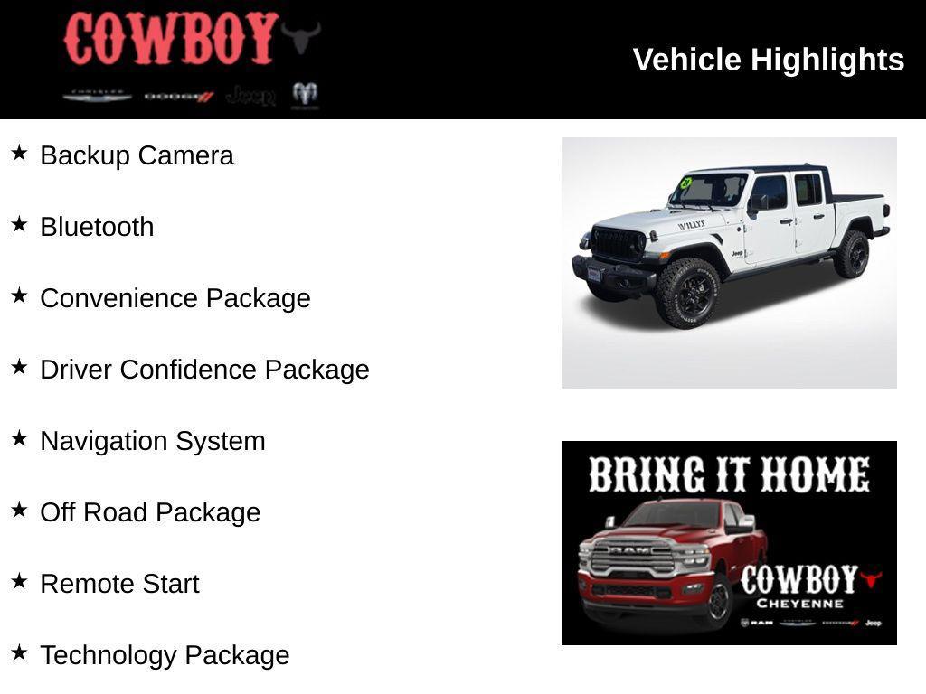 used 2024 Jeep Gladiator car, priced at $37,495