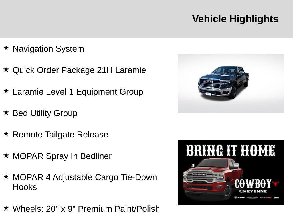 new 2025 Ram 1500 car, priced at $52,750