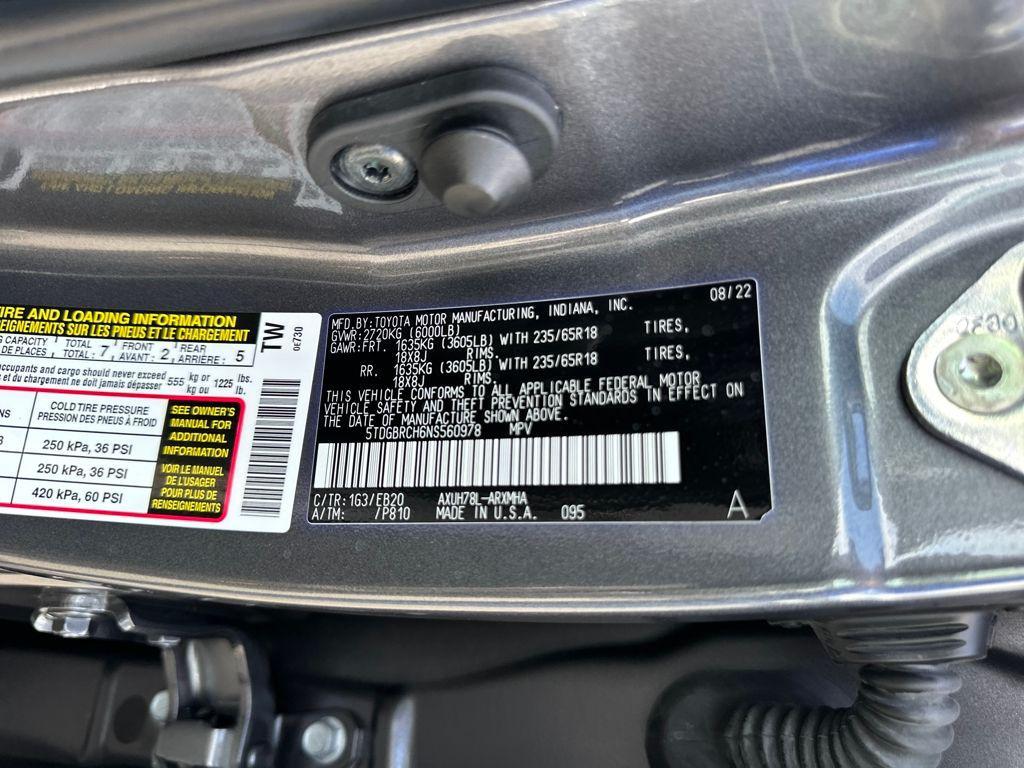 used 2022 Toyota Highlander Hybrid car, priced at $39,395