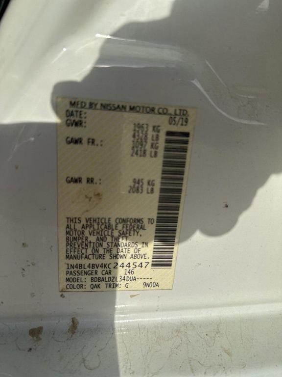 used 2019 Nissan Altima car, priced at $10,225