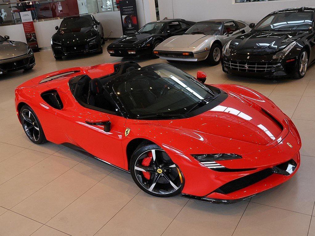 used 2022 Ferrari SF90 Spider car, priced at $579,999