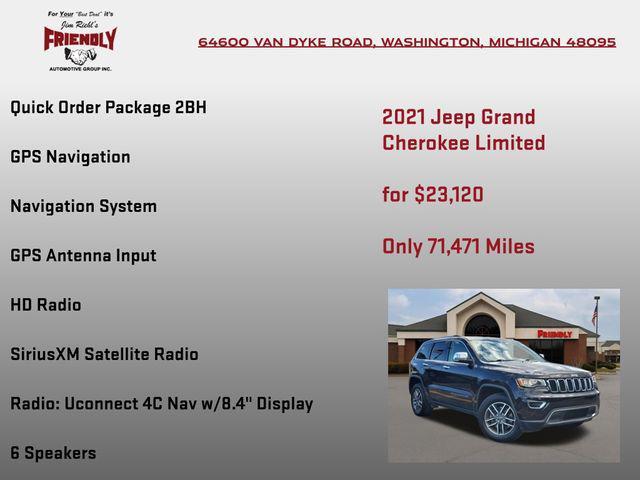 used 2021 Jeep Grand Cherokee car, priced at $23,120