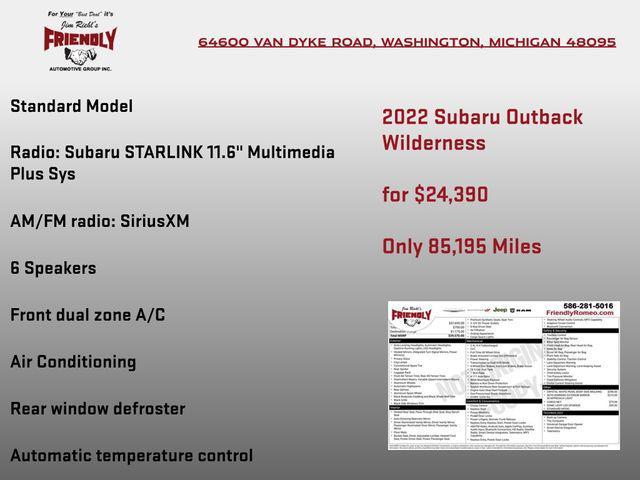 used 2022 Subaru Outback car, priced at $24,390