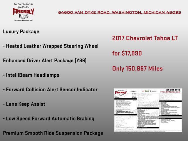 used 2017 Chevrolet Tahoe car, priced at $17,990