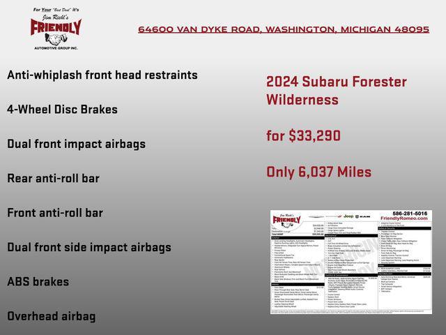 used 2024 Subaru Forester car, priced at $33,290