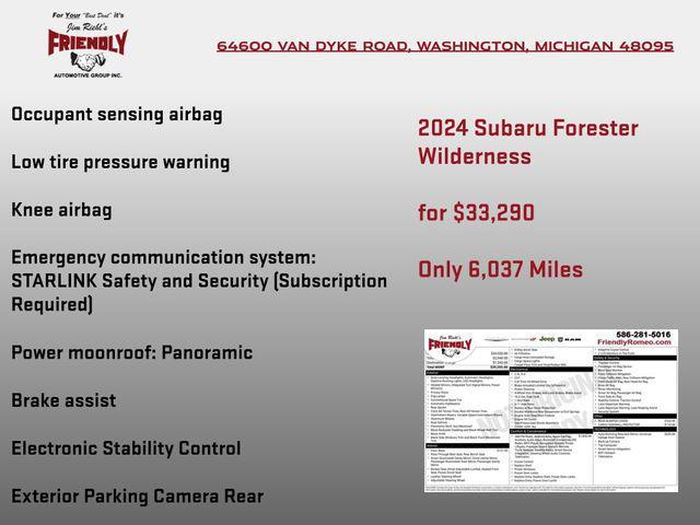 used 2024 Subaru Forester car, priced at $33,290