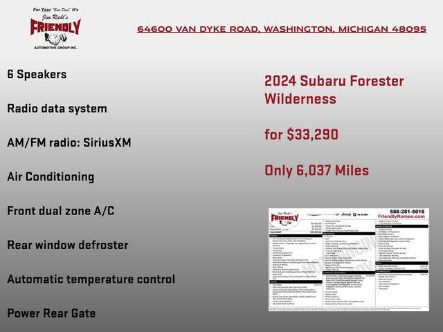 used 2024 Subaru Forester car, priced at $33,290