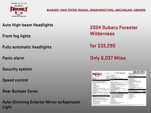 used 2024 Subaru Forester car, priced at $33,290