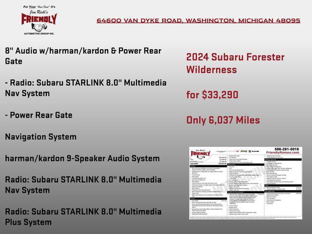 used 2024 Subaru Forester car, priced at $33,290