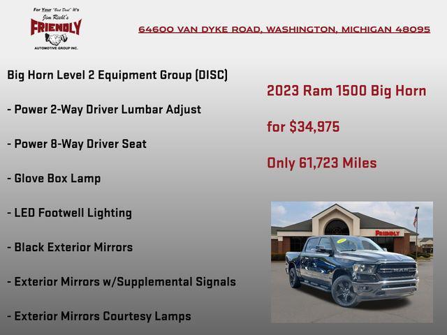 used 2023 Ram 1500 car, priced at $34,975