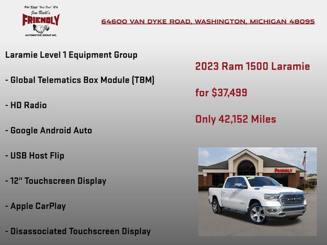 used 2023 Ram 1500 car, priced at $37,499
