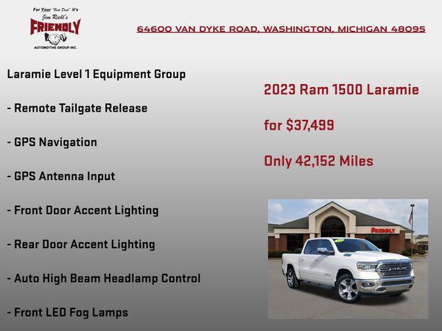 used 2023 Ram 1500 car, priced at $37,499