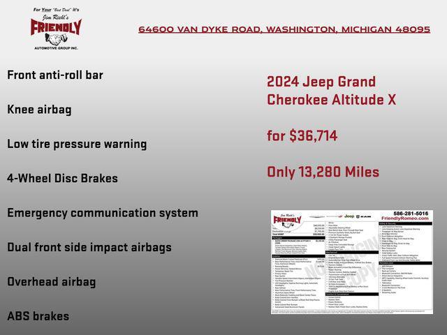 used 2024 Jeep Grand Cherokee car, priced at $36,714