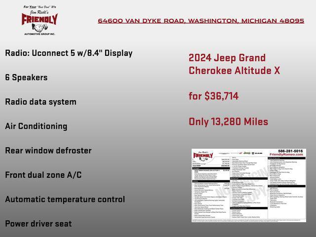 used 2024 Jeep Grand Cherokee car, priced at $36,714