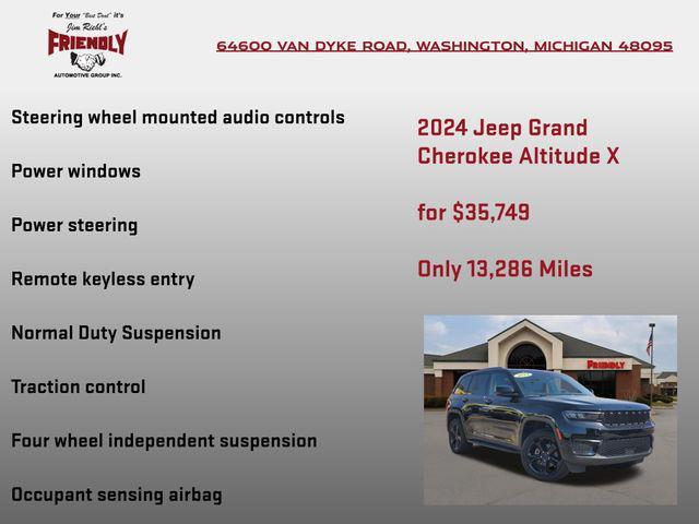 used 2024 Jeep Grand Cherokee car, priced at $35,749