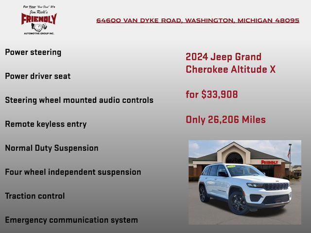 used 2024 Jeep Grand Cherokee car, priced at $33,908