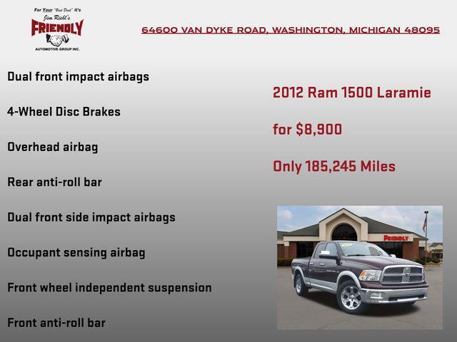 used 2012 Ram 1500 car, priced at $8,900