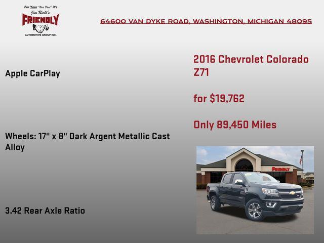 used 2016 Chevrolet Colorado car, priced at $19,762
