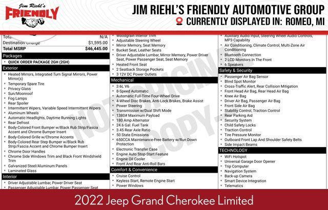 used 2022 Jeep Grand Cherokee car, priced at $22,790