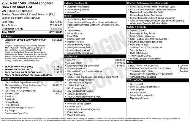new 2023 Ram 1500 car
